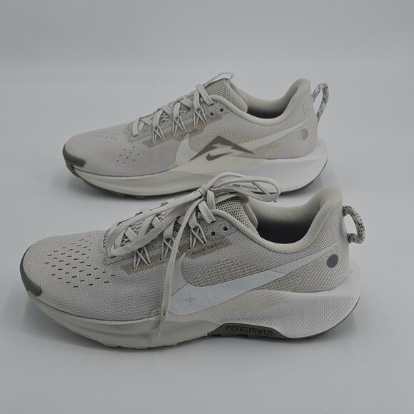 NEW Nike Womens 8 ReactX Pegasus Trail 5 Bone Army Green Running Shoes - Picture 5 of 16